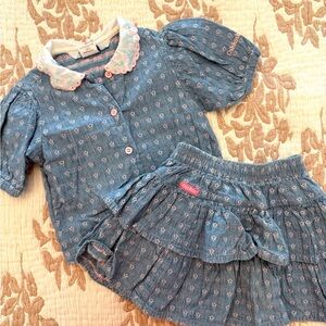 Vintage OshKosh Floral Outfit